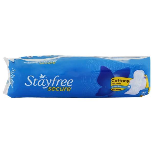 Stayfree Secure Cottony Soft Cover Regular  7 Pads